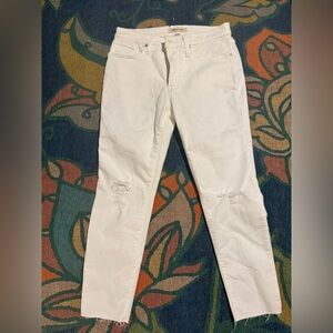 White Distressed Women's Jeans